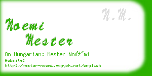 noemi mester business card